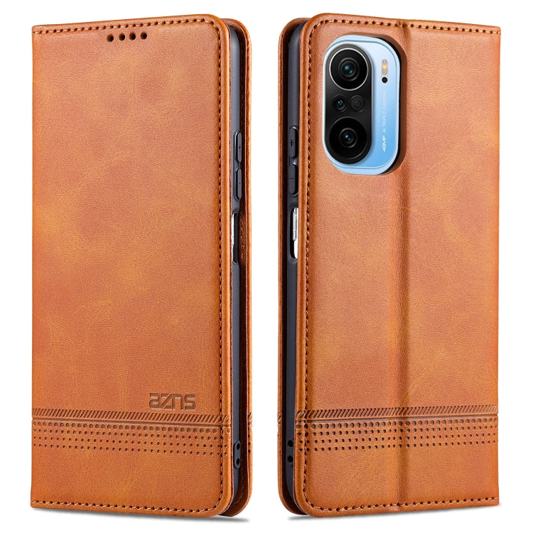 AZNS Magnetic Calf Texture Horizontal Flip Leather Case with Card Slots & Holder & Wallet, For OPPO A93 (5G), For OPPO A74 (5G), For Xiaomi Redmi K40, For Xiaomi Redmi K40 Pro, For Xiaomi Poco F3, For Samsung Galaxy A32 4G
