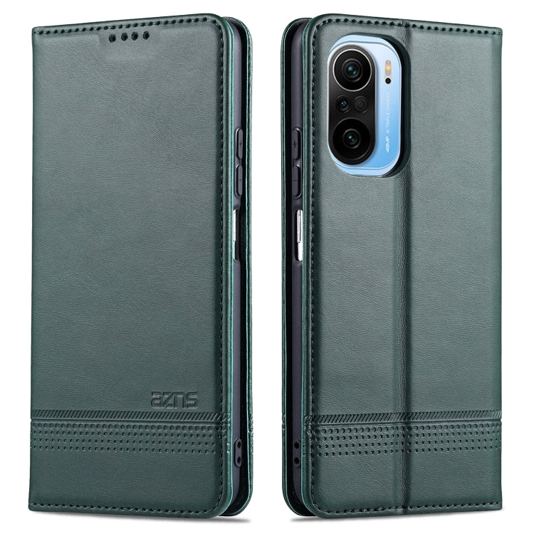 AZNS Magnetic Calf Texture Horizontal Flip Leather Case with Card Slots & Holder & Wallet, For OPPO A93 (5G), For OPPO A74 (5G), For Xiaomi Redmi K40, For Xiaomi Redmi K40 Pro, For Xiaomi Poco F3, For Samsung Galaxy A32 4G