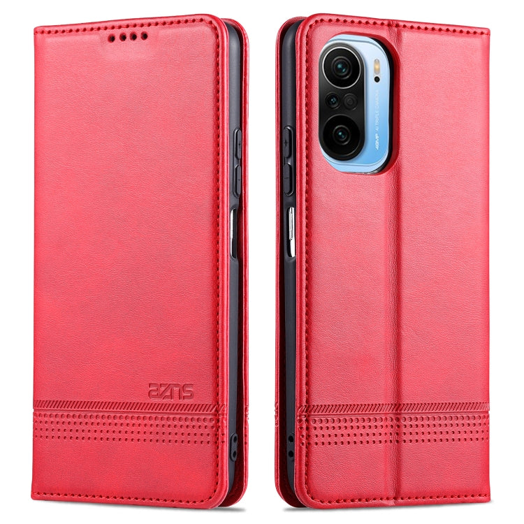 AZNS Magnetic Calf Texture Horizontal Flip Leather Case with Card Slots & Holder & Wallet, For OPPO A93 (5G), For OPPO A74 (5G), For Xiaomi Redmi K40, For Xiaomi Redmi K40 Pro, For Xiaomi Poco F3, For Samsung Galaxy A32 4G