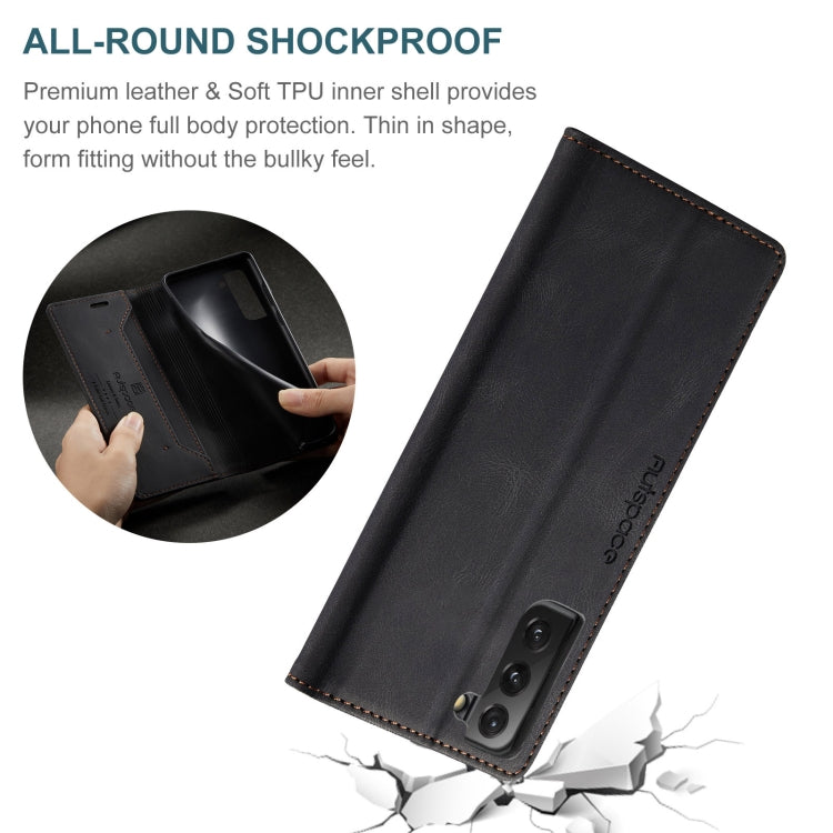 AutSpace A01 Retro Skin-feel Crazy Horse Texture Horizontal Flip Leather Case with Holder & Card Slots & Wallet & RFID, For Samsung Galaxy S21 5G, For Samsung Galaxy A52 5G / 4G