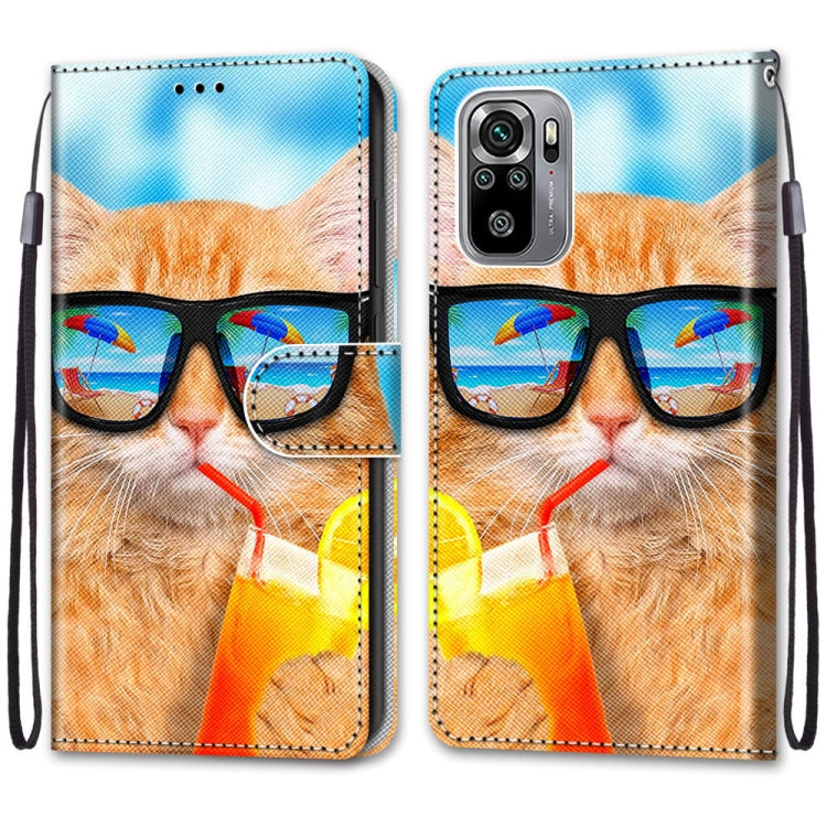 Coloured Drawing Cross Texture Horizontal Flip PU Leather Case with Holder & Card Slots & Wallet & Lanyard