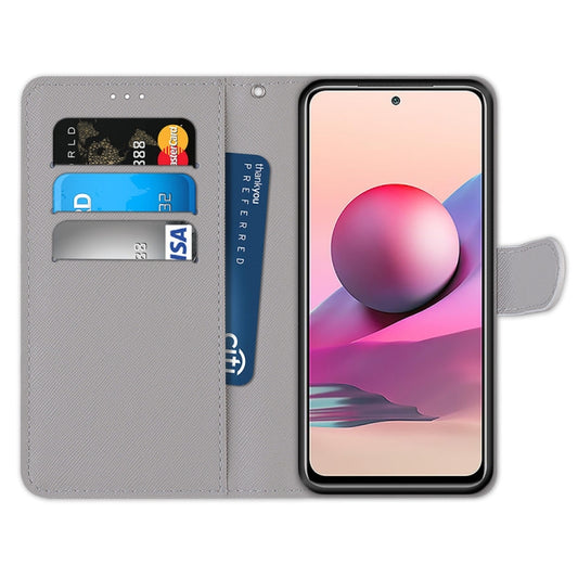 Coloured Drawing Cross Texture Horizontal Flip PU Leather Case with Holder & Card Slots & Wallet & Lanyard