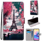 Coloured Drawing Cross Texture Horizontal Flip PU Leather Case with Holder & Card Slots & Wallet & Lanyard