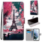 Coloured Drawing Cross Texture Horizontal Flip PU Leather Case with Holder & Card Slots & Wallet & Lanyard