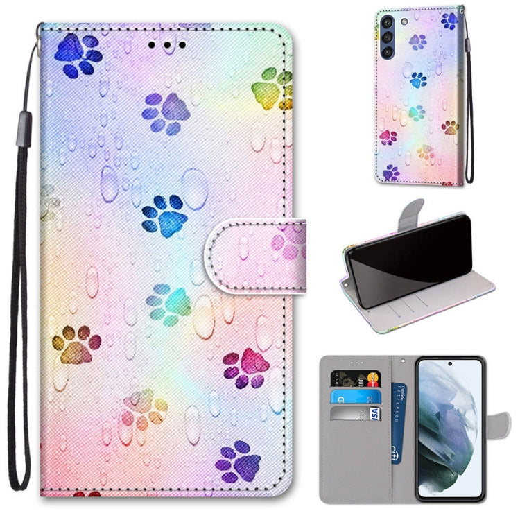 Coloured Drawing Cross Texture Horizontal Flip PU Leather Case with Holder & Card Slots & Wallet & Lanyard