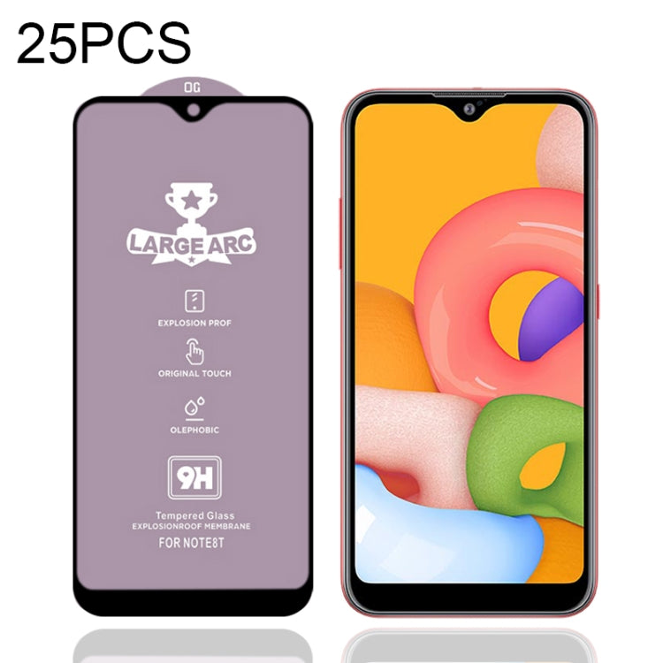 25 PCS 9H HD Large Arc High Alumina Full Screen Tempered Glass Film, For Samsung Galaxy M11 (25 PCS), For Samsung Galaxy M21 / M21 2021 (25 PCS), For Samsung Galaxy M31 (25 PCS), For Samsung Galaxy M31s (25 PCS), For Samsung Galaxy M51 (25 PCS)��������...