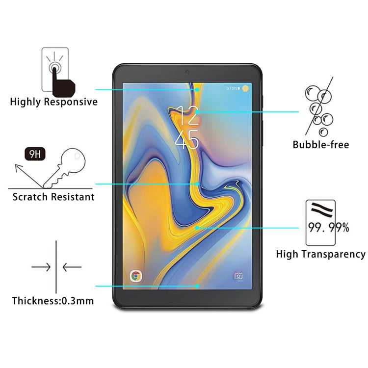 9H 2.5D Explosion-proof Tempered Glass Film, For Samsung Galaxy Tab A 8.0 SM-T387 (1 PC)