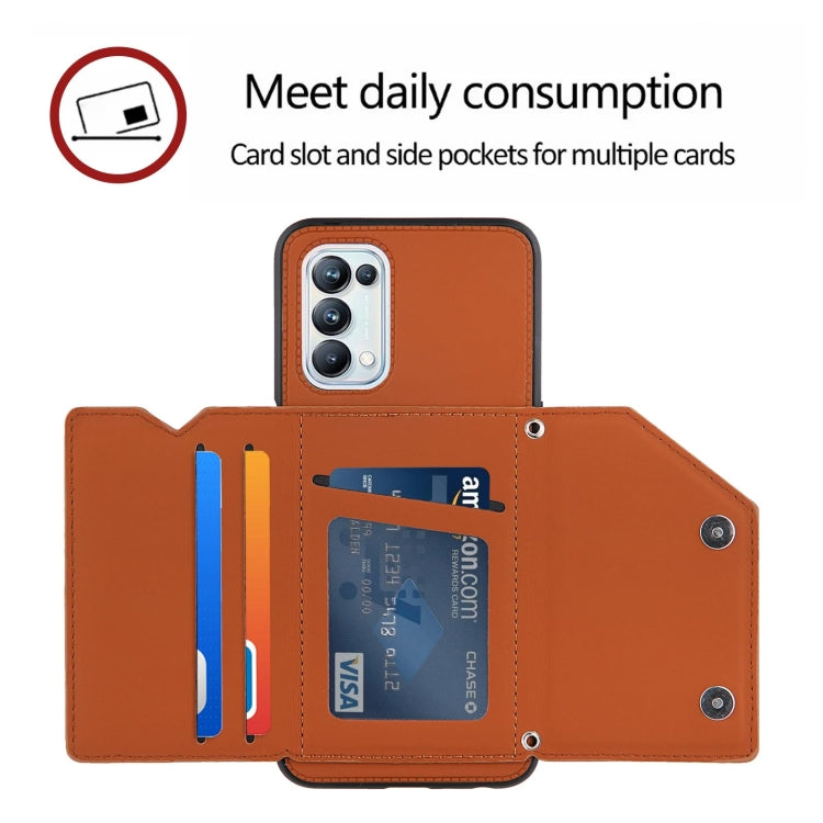 Skin Feel PU + TPU + PC Back Cover Shockproof Case with Card Slots & Holder & Photo Frame, For OPPO A93 5G, For OPPO A94, For Samsung Galaxy A02s (US Version), For Samsung Galaxy A02s (EU Version), For Samsung Galaxy A32 4G (EU Version)����������������...