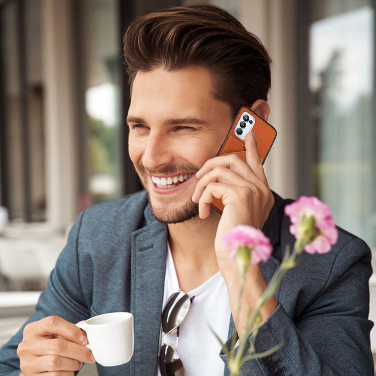 Skin Feel PU + TPU + PC Back Cover Shockproof Case with Card Slots & Holder & Photo Frame, For OPPO A93 5G, For OPPO A94, For Samsung Galaxy A02s (US Version), For Samsung Galaxy A02s (EU Version), For Samsung Galaxy A32 4G (EU Version)����������������...