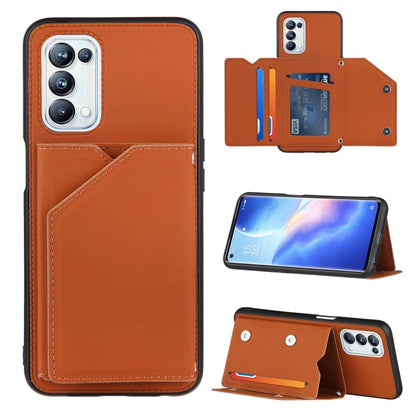 Skin Feel PU + TPU + PC Back Cover Shockproof Case with Card Slots & Holder & Photo Frame, For OPPO A93 5G, For OPPO A94, For Samsung Galaxy A02s (US Version), For Samsung Galaxy A02s (EU Version), For Samsung Galaxy A32 4G (EU Version)����������������...