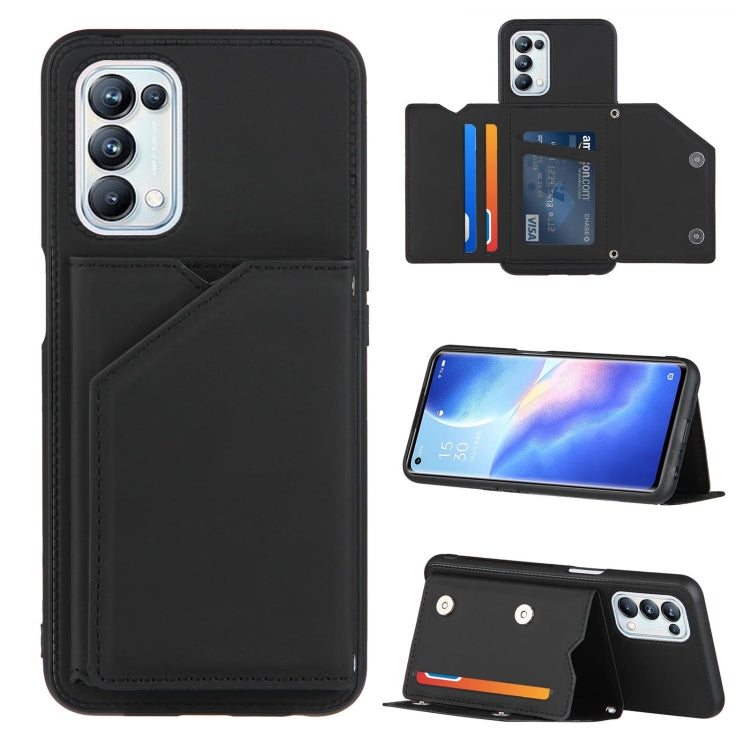 Skin Feel PU + TPU + PC Back Cover Shockproof Case with Card Slots & Holder & Photo Frame, For OPPO A93 5G, For OPPO A94, For Samsung Galaxy A02s (US Version), For Samsung Galaxy A02s (EU Version), For Samsung Galaxy A32 4G (EU Version)����������������...