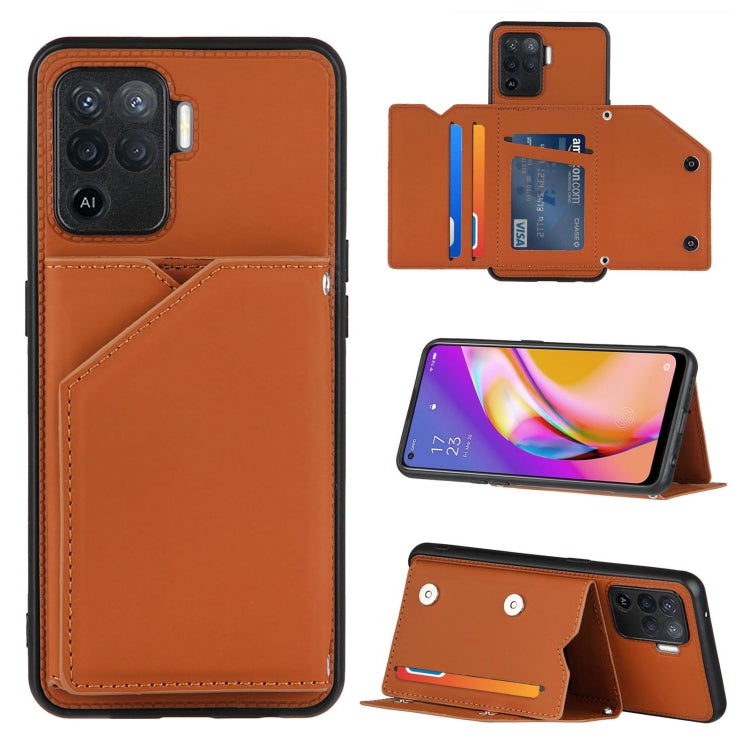 Skin Feel PU + TPU + PC Back Cover Shockproof Case with Card Slots & Holder & Photo Frame, For OPPO A93 5G, For OPPO A94, For Samsung Galaxy A02s (US Version), For Samsung Galaxy A02s (EU Version), For Samsung Galaxy A32 4G (EU Version)����������������...