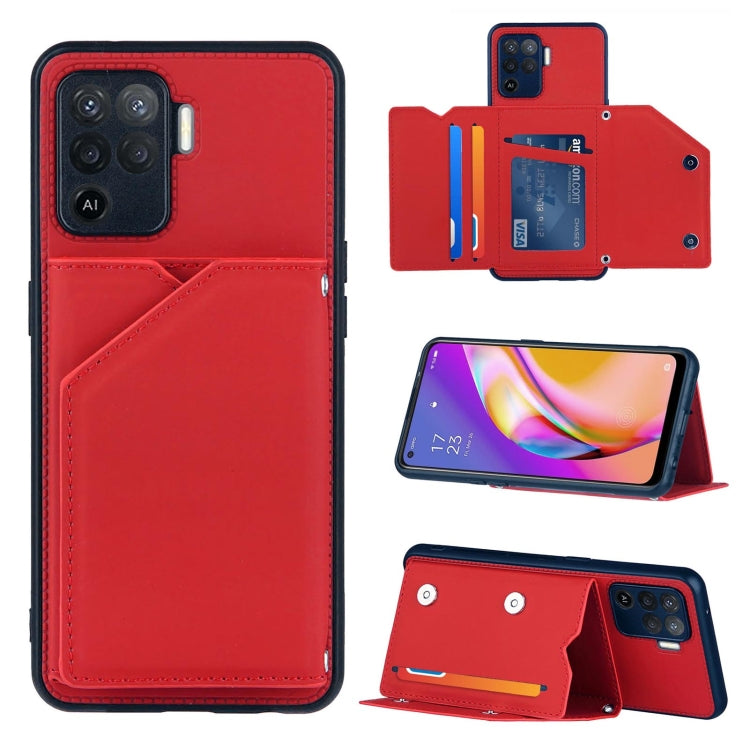Skin Feel PU + TPU + PC Back Cover Shockproof Case with Card Slots & Holder & Photo Frame, For OPPO A93 5G, For OPPO A94, For Samsung Galaxy A02s (US Version), For Samsung Galaxy A02s (EU Version), For Samsung Galaxy A32 4G (EU Version)����������������...