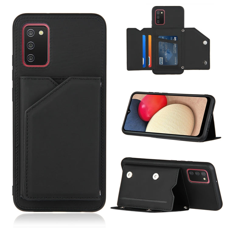 Skin Feel PU + TPU + PC Back Cover Shockproof Case with Card Slots & Holder & Photo Frame, For OPPO A93 5G, For OPPO A94, For Samsung Galaxy A02s (US Version), For Samsung Galaxy A02s (EU Version), For Samsung Galaxy A32 4G (EU Version)����������������...