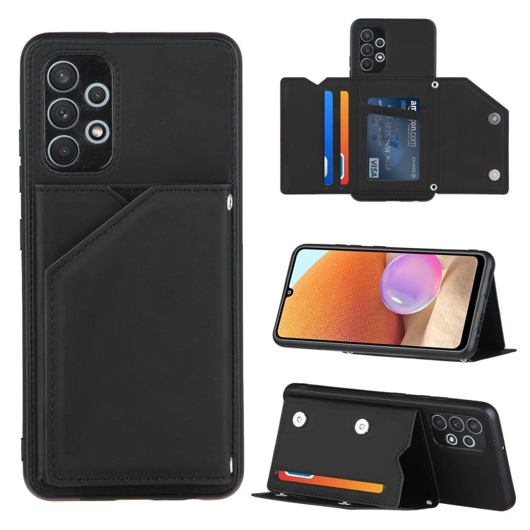 Skin Feel PU + TPU + PC Back Cover Shockproof Case with Card Slots & Holder & Photo Frame, For OPPO A93 5G, For OPPO A94, For Samsung Galaxy A02s (US Version), For Samsung Galaxy A02s (EU Version), For Samsung Galaxy A32 4G (EU Version)����������������...