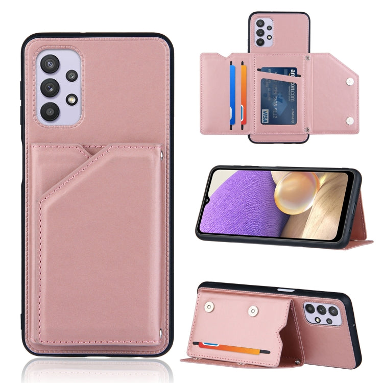 Skin Feel PU + TPU + PC Back Cover Shockproof Case with Card Slots & Holder & Photo Frame, For OPPO A93 5G, For OPPO A94, For Samsung Galaxy A02s (US Version), For Samsung Galaxy A02s (EU Version), For Samsung Galaxy A32 4G (EU Version)����������������...