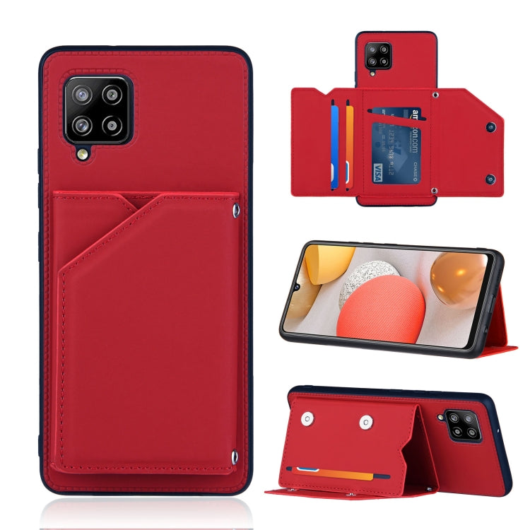 Skin Feel PU + TPU + PC Back Cover Shockproof Case with Card Slots & Holder & Photo Frame, For OPPO A93 5G, For OPPO A94, For Samsung Galaxy A02s (US Version), For Samsung Galaxy A02s (EU Version), For Samsung Galaxy A32 4G (EU Version)����������������...