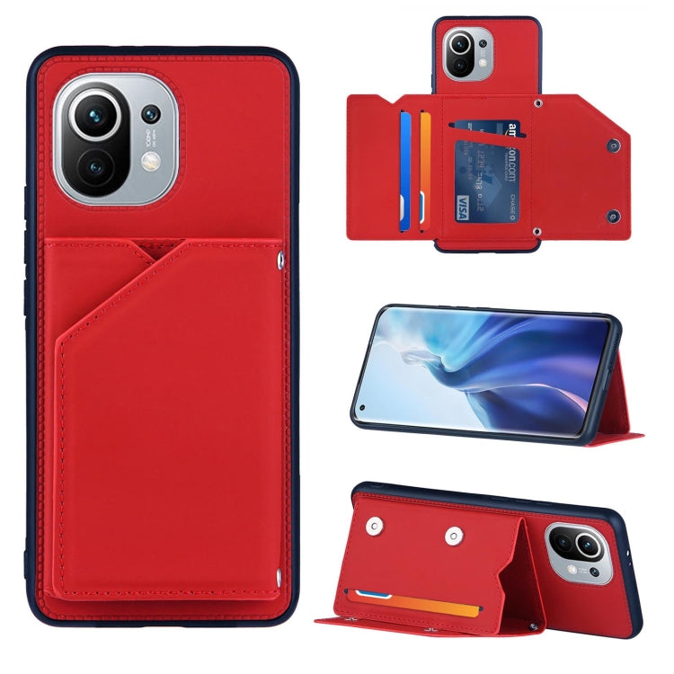 Skin Feel PU + TPU + PC Back Cover Shockproof Case with Card Slots & Holder & Photo Frame, For OPPO A93 5G, For OPPO A94, For Samsung Galaxy A02s (US Version), For Samsung Galaxy A02s (EU Version), For Samsung Galaxy A32 4G (EU Version)����������������...