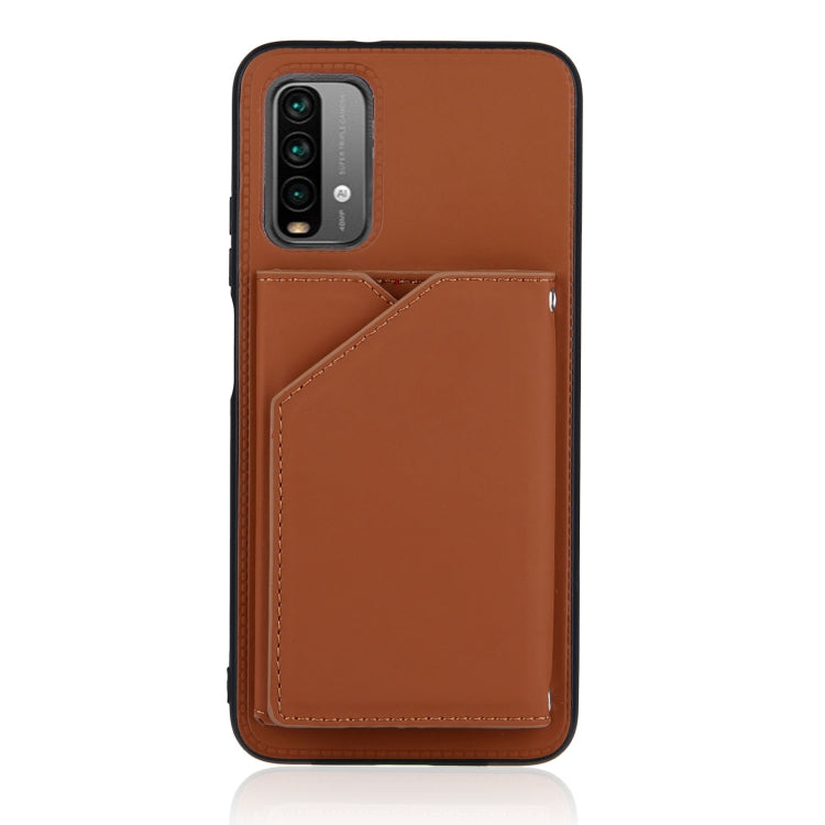 Skin Feel PU + TPU + PC Back Cover Shockproof Case with Card Slots & Holder & Photo Frame, For Xiaomi Poco M3 / Redmi Note 9, For OnePlus 9, For OnePlus 9 Pro