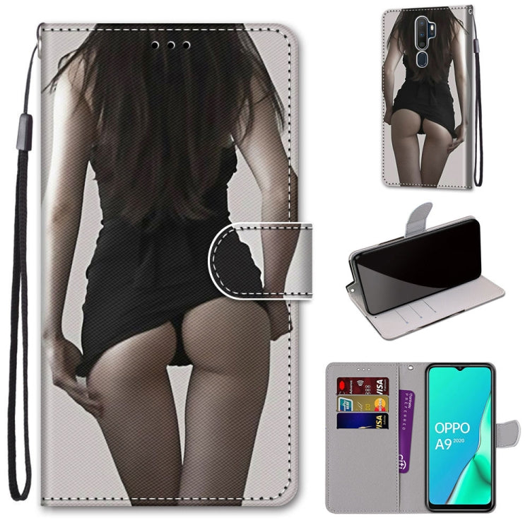 Coloured Drawing Cross Texture Horizontal Flip PU Leather Case with Holder & Card Slots & Wallet & Lanyard