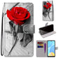 Coloured Drawing Cross Texture Horizontal Flip PU Leather Case with Holder & Card Slots & Wallet & Lanyard