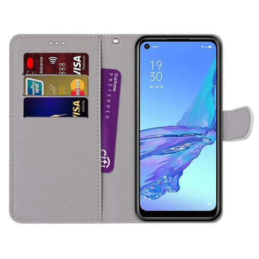 Coloured Drawing Cross Texture Horizontal Flip PU Leather Case with Holder & Card Slots & Wallet & Lanyard