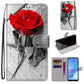 Coloured Drawing Cross Texture Horizontal Flip PU Leather Case with Holder & Card Slots & Wallet & Lanyard