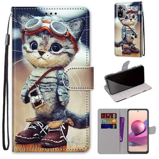 Coloured Drawing Cross Texture Horizontal Flip PU Leather Case with Holder & Card Slots & Wallet & Lanyard