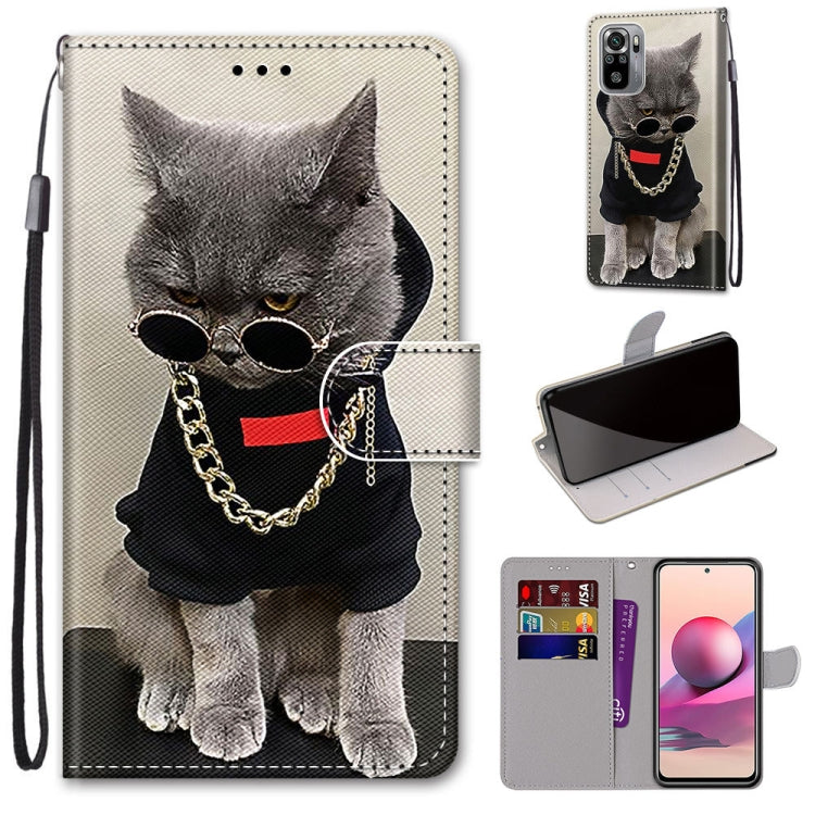 Coloured Drawing Cross Texture Horizontal Flip PU Leather Case with Holder & Card Slots & Wallet & Lanyard