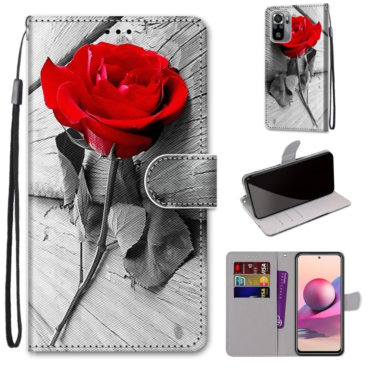 Coloured Drawing Cross Texture Horizontal Flip PU Leather Case with Holder & Card Slots & Wallet & Lanyard