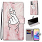 Coloured Drawing Cross Texture Horizontal Flip PU Leather Case with Holder & Card Slots & Wallet & Lanyard