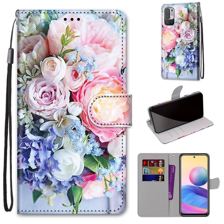 Coloured Drawing Cross Texture Horizontal Flip PU Leather Case with Holder & Card Slots & Wallet & Lanyard