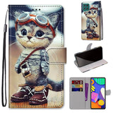 Coloured Drawing Cross Texture Horizontal Flip PU Leather Case with Holder & Card Slots & Wallet & Lanyard