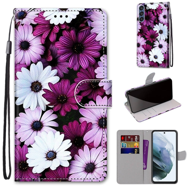 Coloured Drawing Cross Texture Horizontal Flip PU Leather Case with Holder & Card Slots & Wallet & Lanyard