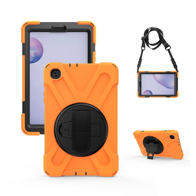 Shockproof Colorful Silicone + PC Protective Case with Holder & Shoulder Strap & Hand Strap