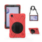 Shockproof Colorful Silicone + PC Protective Case with Holder & Shoulder Strap & Hand Strap
