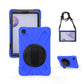 Shockproof Colorful Silicone + PC Protective Case with Holder & Shoulder Strap & Hand Strap