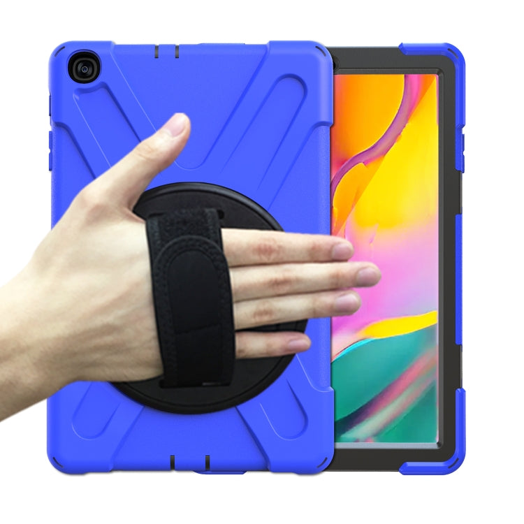 Shockproof Colorful Silicone + PC Protective Case with Holder & Shoulder Strap & Hand Strap