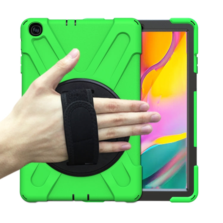 Shockproof Colorful Silicone + PC Protective Case with Holder & Shoulder Strap & Hand Strap