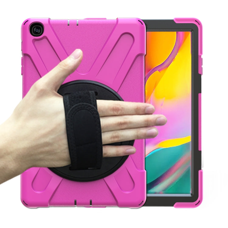 Shockproof Colorful Silicone + PC Protective Case with Holder & Shoulder Strap & Hand Strap