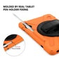 Shockproof Colorful Silicone + PC Protective Case with Holder & Shoulder Strap & Hand Strap & Pen Slot