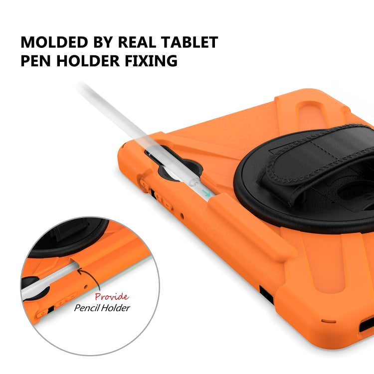 Shockproof Colorful Silicone + PC Protective Case with Holder & Shoulder Strap & Hand Strap & Pen Slot