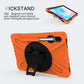 Shockproof Colorful Silicone + PC Protective Case with Holder & Shoulder Strap & Hand Strap & Pen Slot