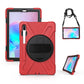 Shockproof Colorful Silicone + PC Protective Case with Holder & Shoulder Strap & Hand Strap & Pen Slot