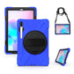 Shockproof Colorful Silicone + PC Protective Case with Holder & Shoulder Strap & Hand Strap & Pen Slot