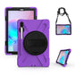 Shockproof Colorful Silicone + PC Protective Case with Holder & Shoulder Strap & Hand Strap & Pen Slot
