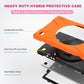 Shockproof Colorful Silicone + PC Protective Case with Holder & Shoulder Strap & Hand Strap & Screen Protector
