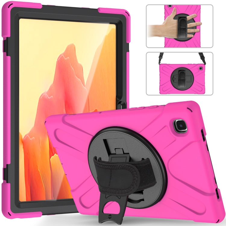 Shockproof Colorful Silicone + PC Protective Case with Holder & Shoulder Strap & Hand Strap & Screen Protector