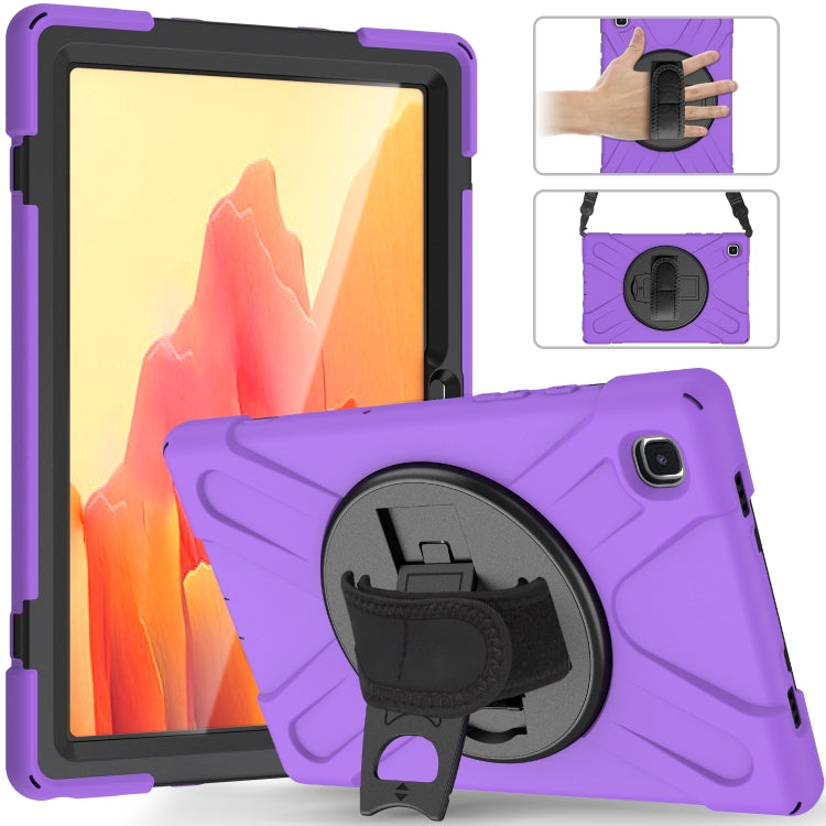 Shockproof Colorful Silicone + PC Protective Case with Holder & Shoulder Strap & Hand Strap & Screen Protector