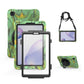 Shockproof Colorful Silicone + PC Protective Case with Holder & Shoulder Strap & Hand Strap & Screen Protector